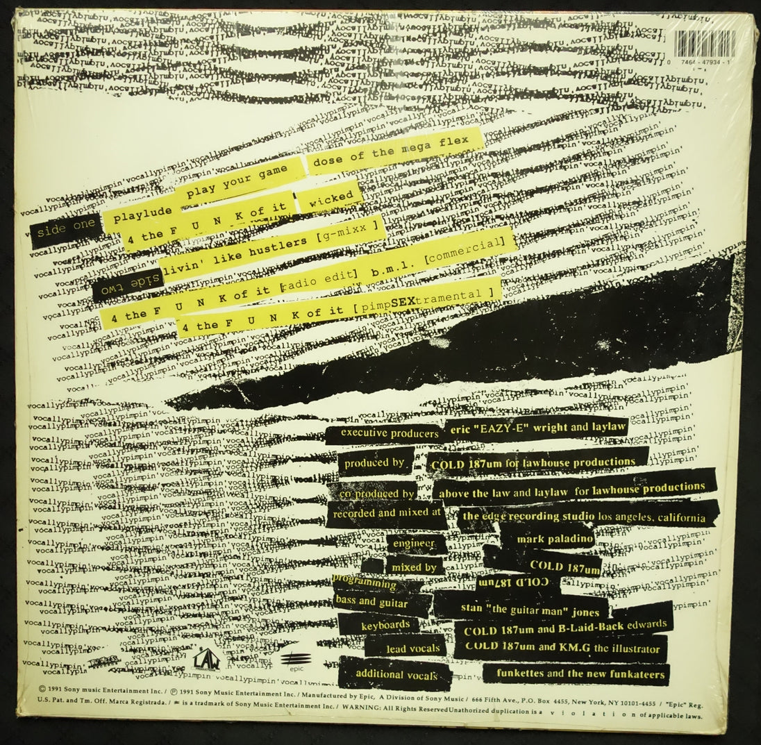 Above The Law "Vocally Pimpin" (EP)-Vinyl Records-UnDigable Digs