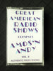 Amos 'N Andy "Great American Radio Shows Presents: Amos 'N Andy Vol.II"-Cassette Tapes-UnDigable Digs