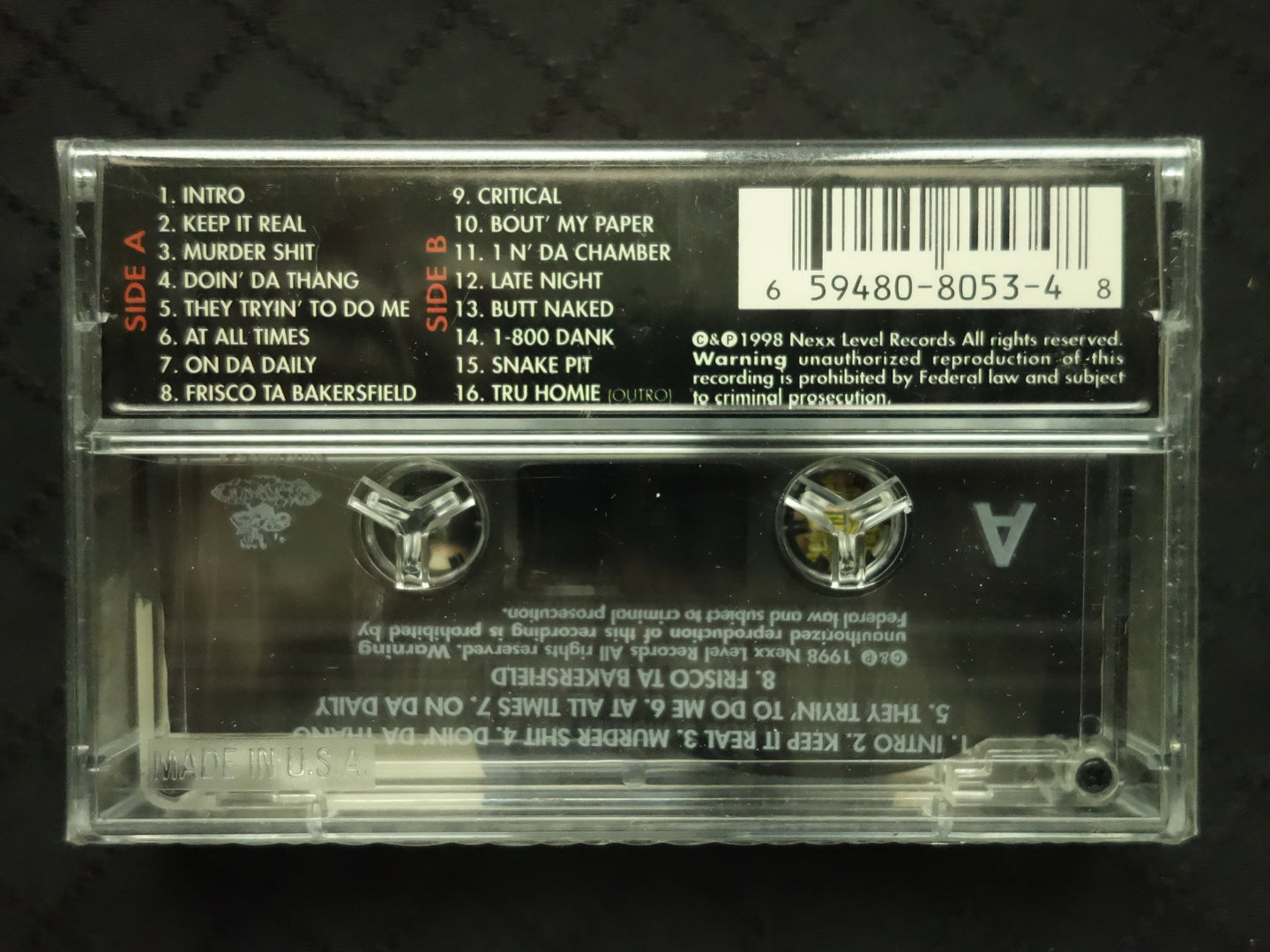 Big Snake "Doin Da Thang"-Cassette Tapes-UnDigable Digs