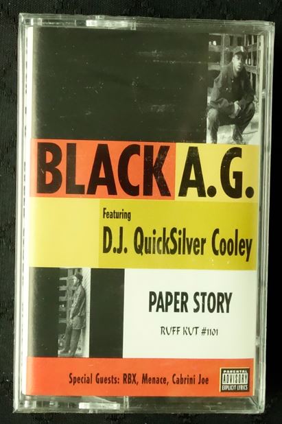 Black A.G. Featuring D.J. Quicksilver Cooley "Paper Story"-Cassette Tapes-UnDigable Digs