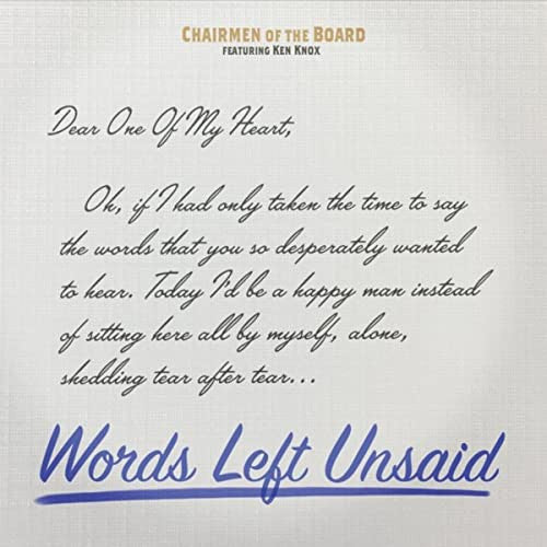 Chairmen Of The Board Featuring Ken Knox "Words Left Unsaid" (CD)-CDs-UnDigable Digs