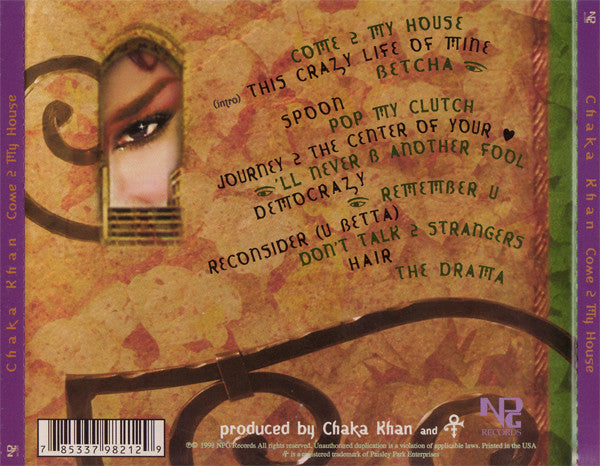 Chaka Khan "Come 2 My House" (CD)-CDs-UnDigable Digs