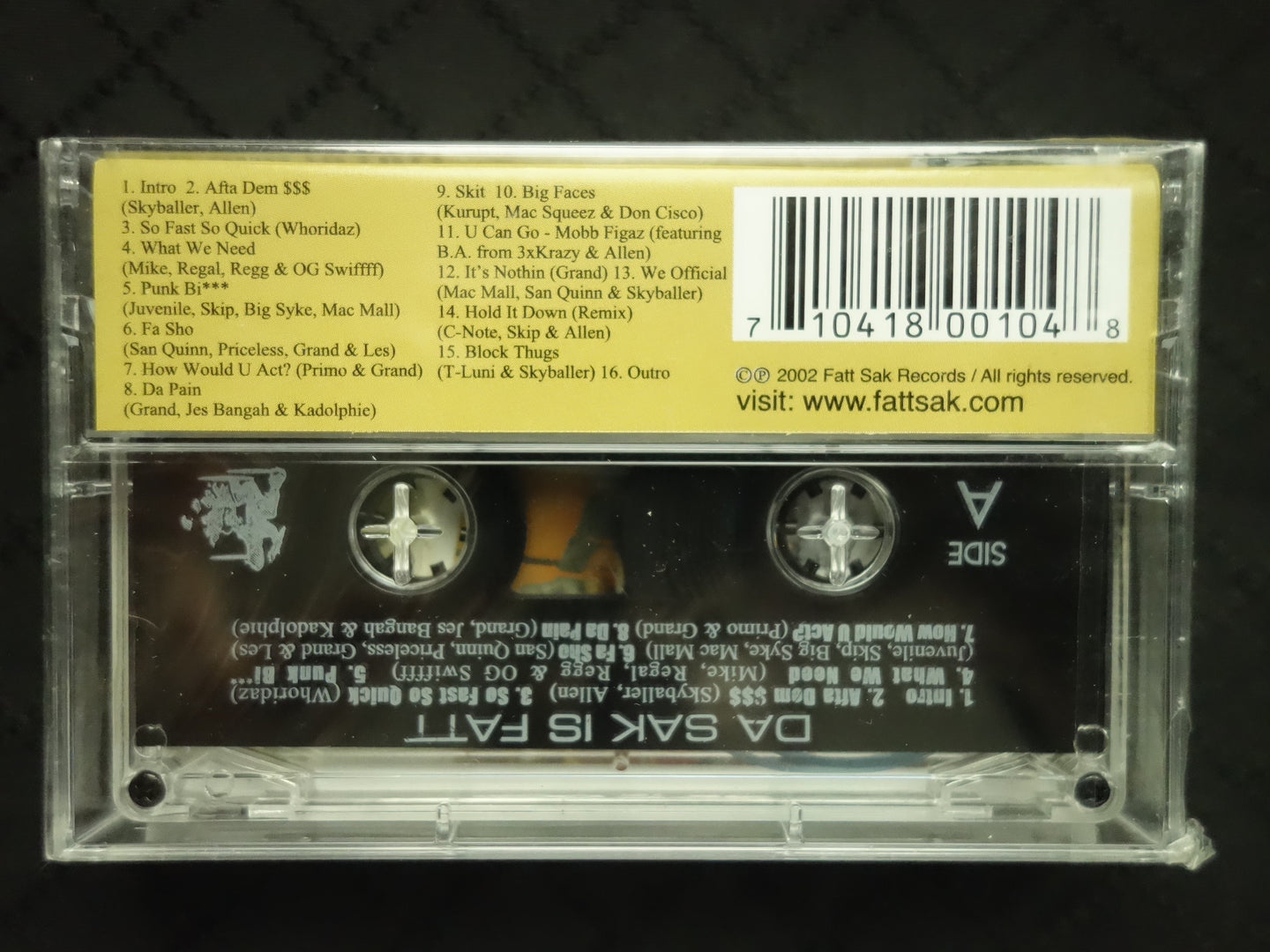 Da Sak Is Fatt Volume #1: 7 Years In The Game-Cassette Tapes-UnDigable Digs