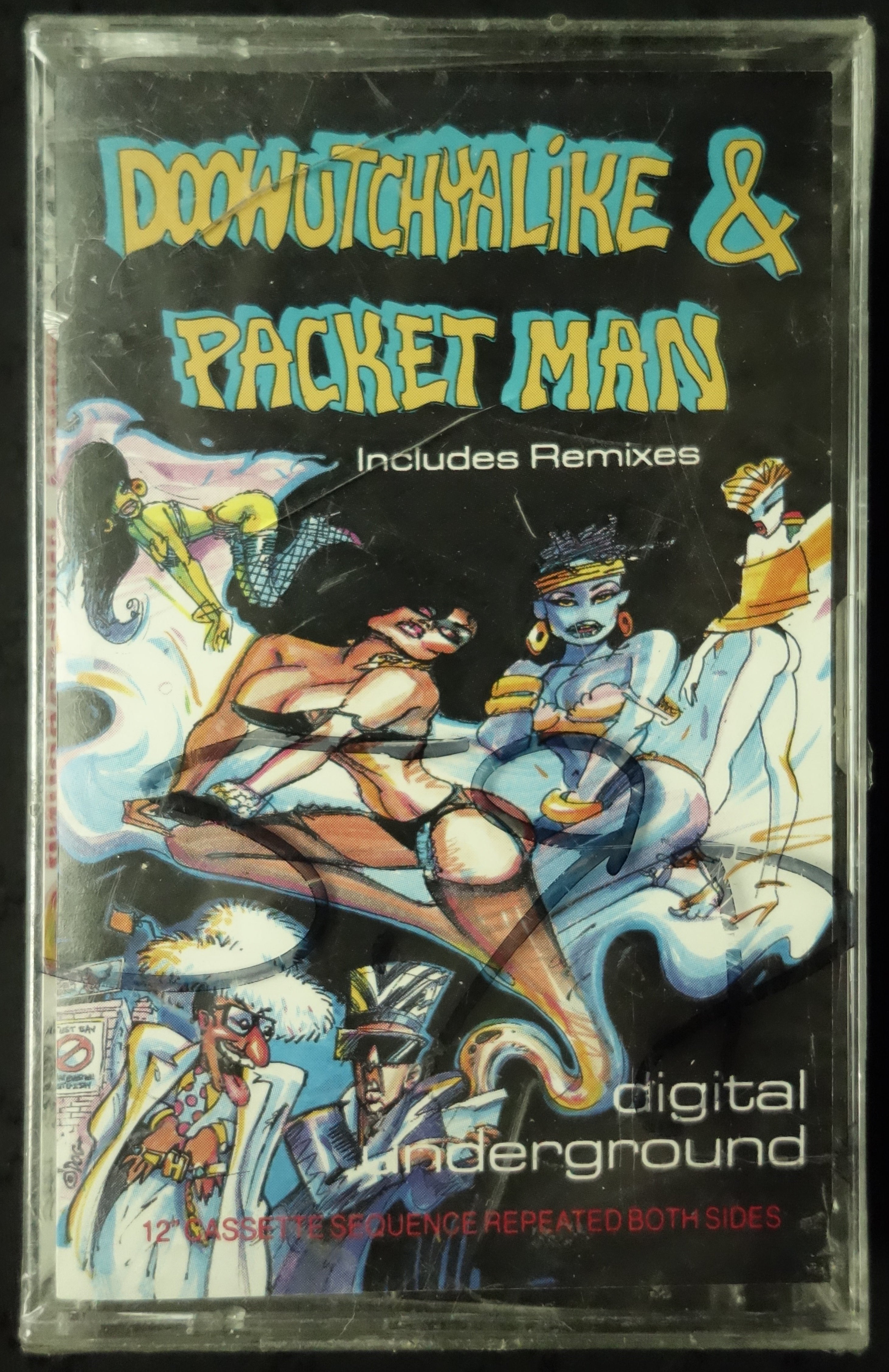 Digital Underground "Doowutchyalike / Packet Man" (Maxi-Single)-Cassette Tapes-UnDigable Digs