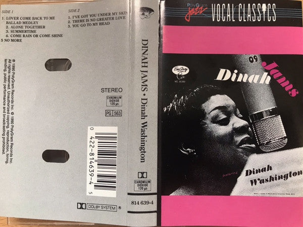 Dinah Washington "Dinah Jams"-Cassette Tapes-UnDigable Digs