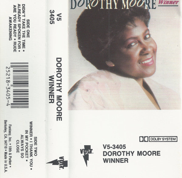 Dorothy Moore "Winner"-Cassette Tapes-UnDigable Digs