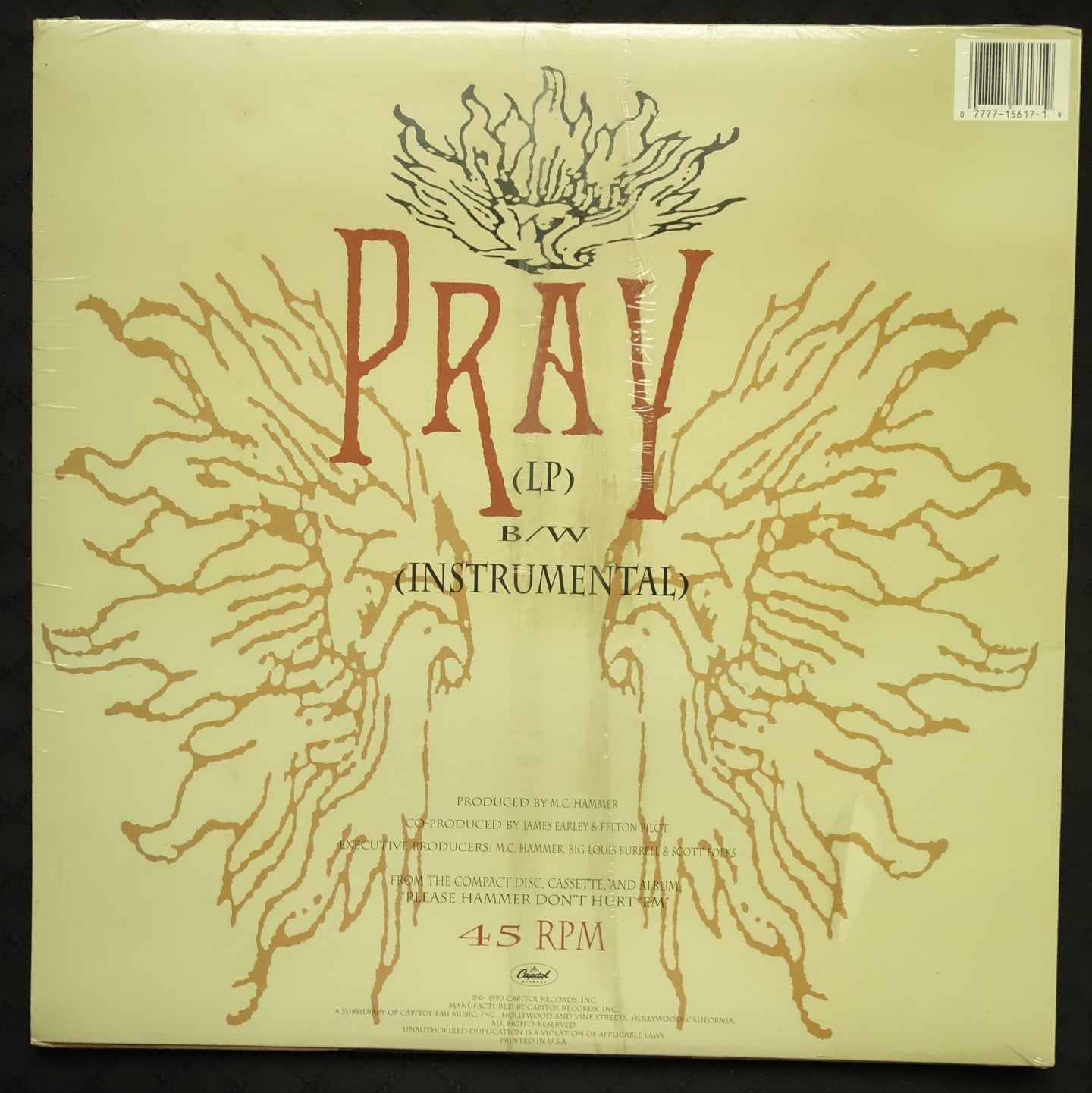 MC Hammer "Pray" (12" Single)-Vinyl Records-UnDigable Digs