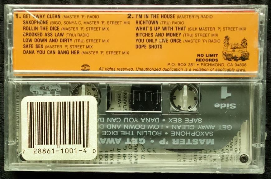 Master 'P "Get Away Clean"-Cassette Tapes-UnDigable Digs