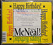 McNeal! McNeal! "Happy Birthday!" (CD Single)-CDs-UnDigable Digs