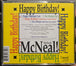 McNeal! McNeal! "Happy Birthday!" (CD Single)-CDs-UnDigable Digs