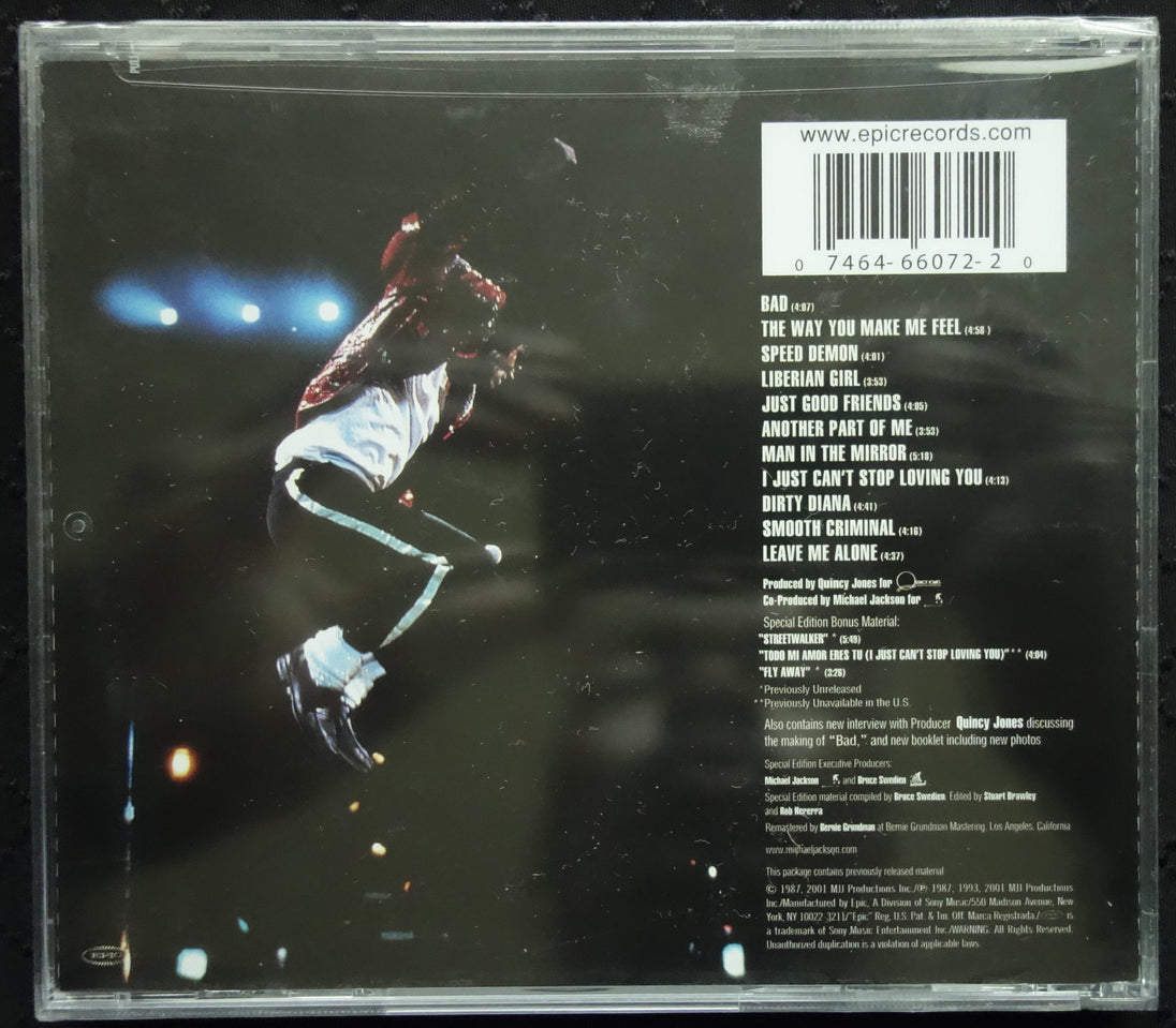 Michael Jackson "Bad" (CD) (Special Edition)-CDs-UnDigable Digs