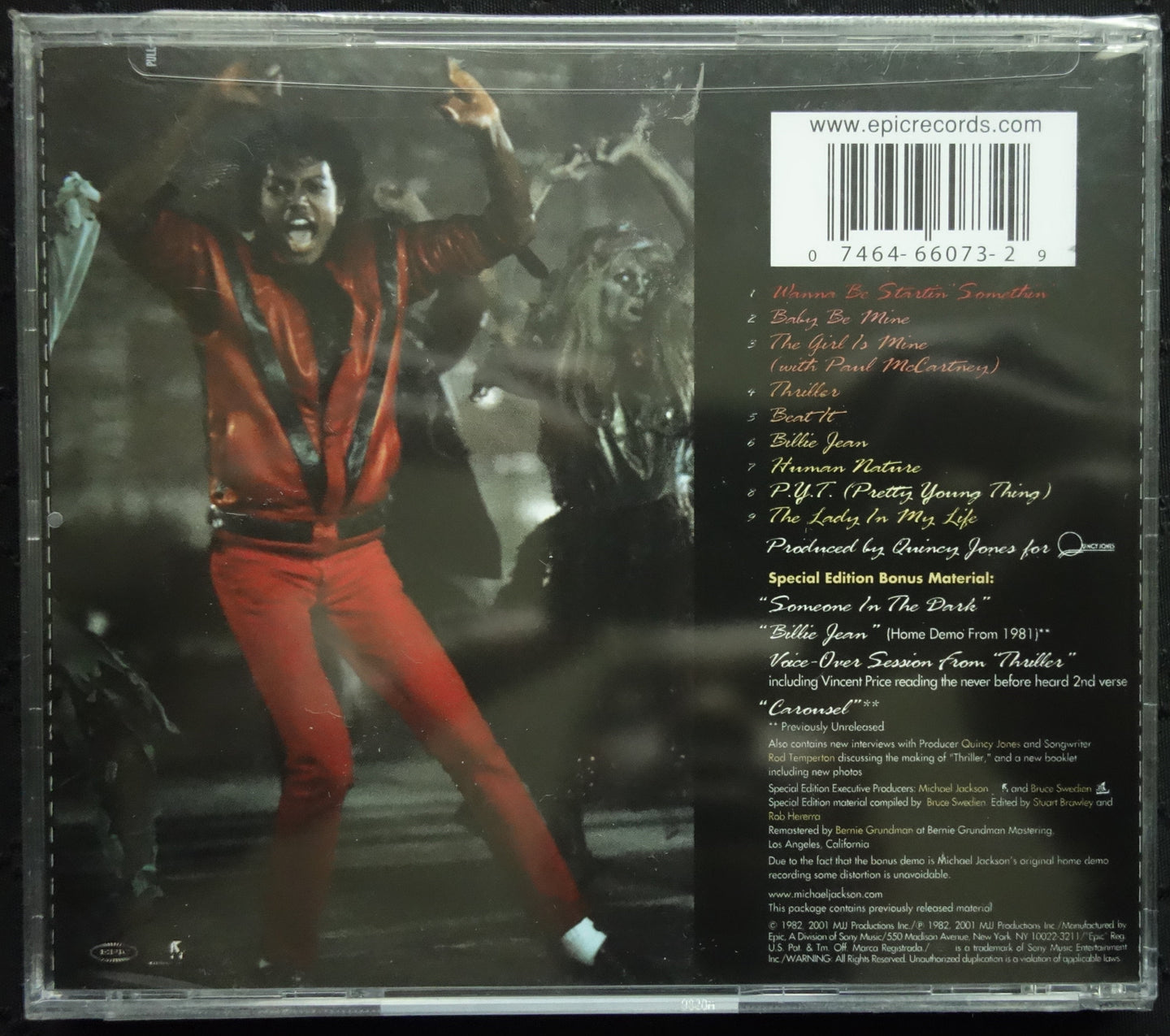 Michael Jackson "Thriller" (Special Edition) (CD)-CDs-UnDigable Digs