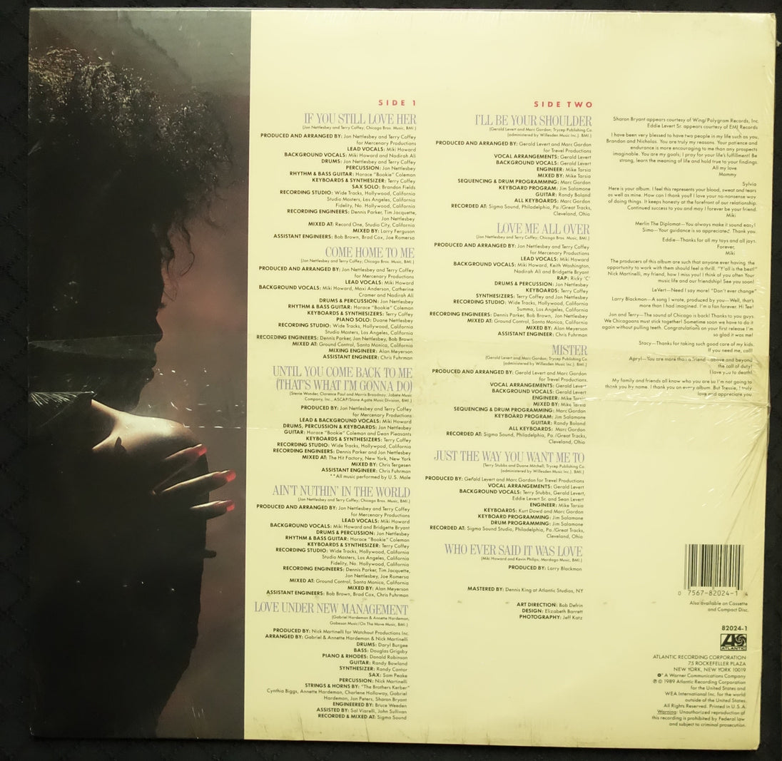 Miki Howard "Miki Howard" (LP)-Vinyl Records-UnDigable Digs