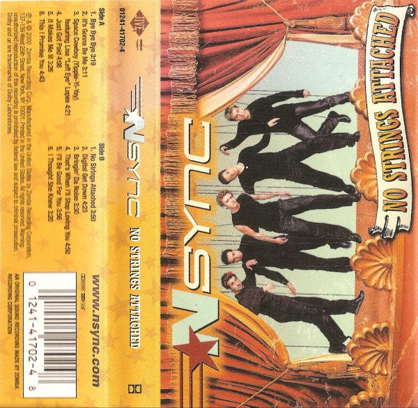 *NSYNC "No Strings Attached"-Cassette Tapes-UnDigable Digs