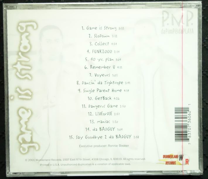 P.N.P. (DaPimp&DaPlaya) "Game Is Strong" (CD)-CDs-UnDigable Digs