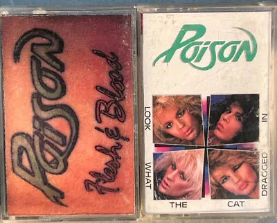 Poison "Look What The Cat Dragged In"-Cassette Tapes-UnDigable Digs