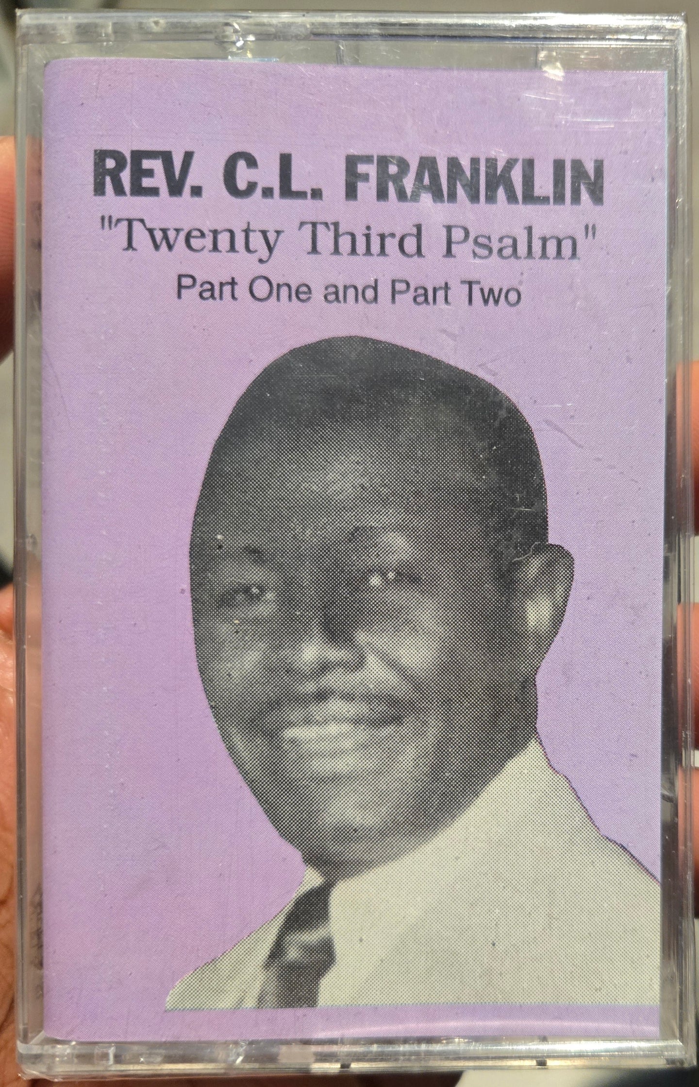 Rev. C.L. Franklin "Twenty Third Psalm (Part One and Part Two)"-Cassette Tapes-UnDigable Digs