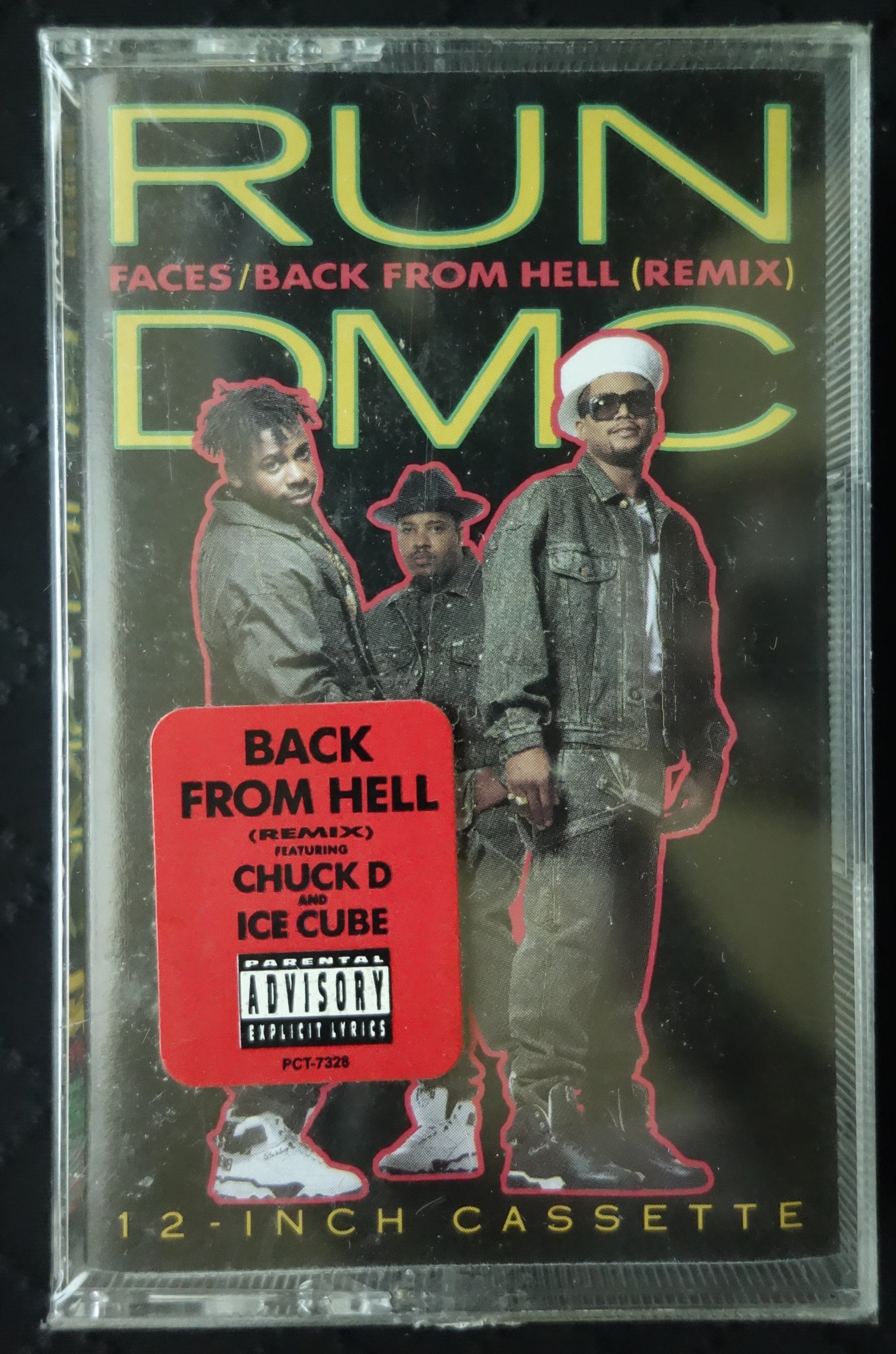 Run-DMC "Faces / Back From Hell (Remix)" (Maxi-Single)-Cassette Tapes-UnDigable Digs