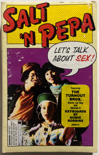 Salt 'N Pepa "Let's Talk About Sex" (Maxi-Single)-Cassette Tapes-UnDigable Digs