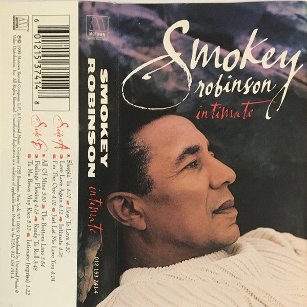 Smokey Robinson "Intimate"-Cassette Tapes-UnDigable Digs