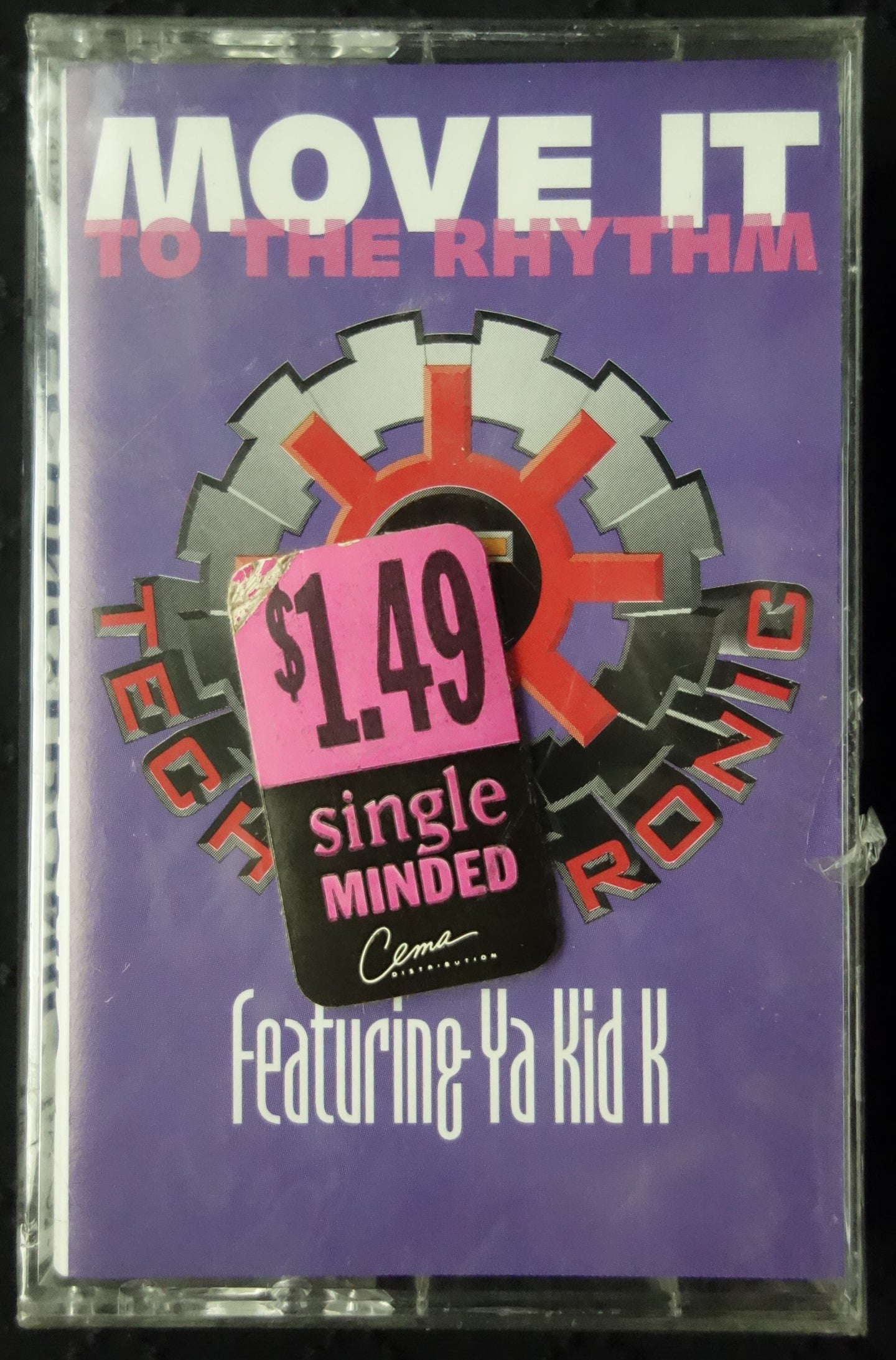 Technotronic Featuring Ya Kid K "Move It To The Rhythm" (Maxi-Single)-Cassette Tapes-UnDigable Digs