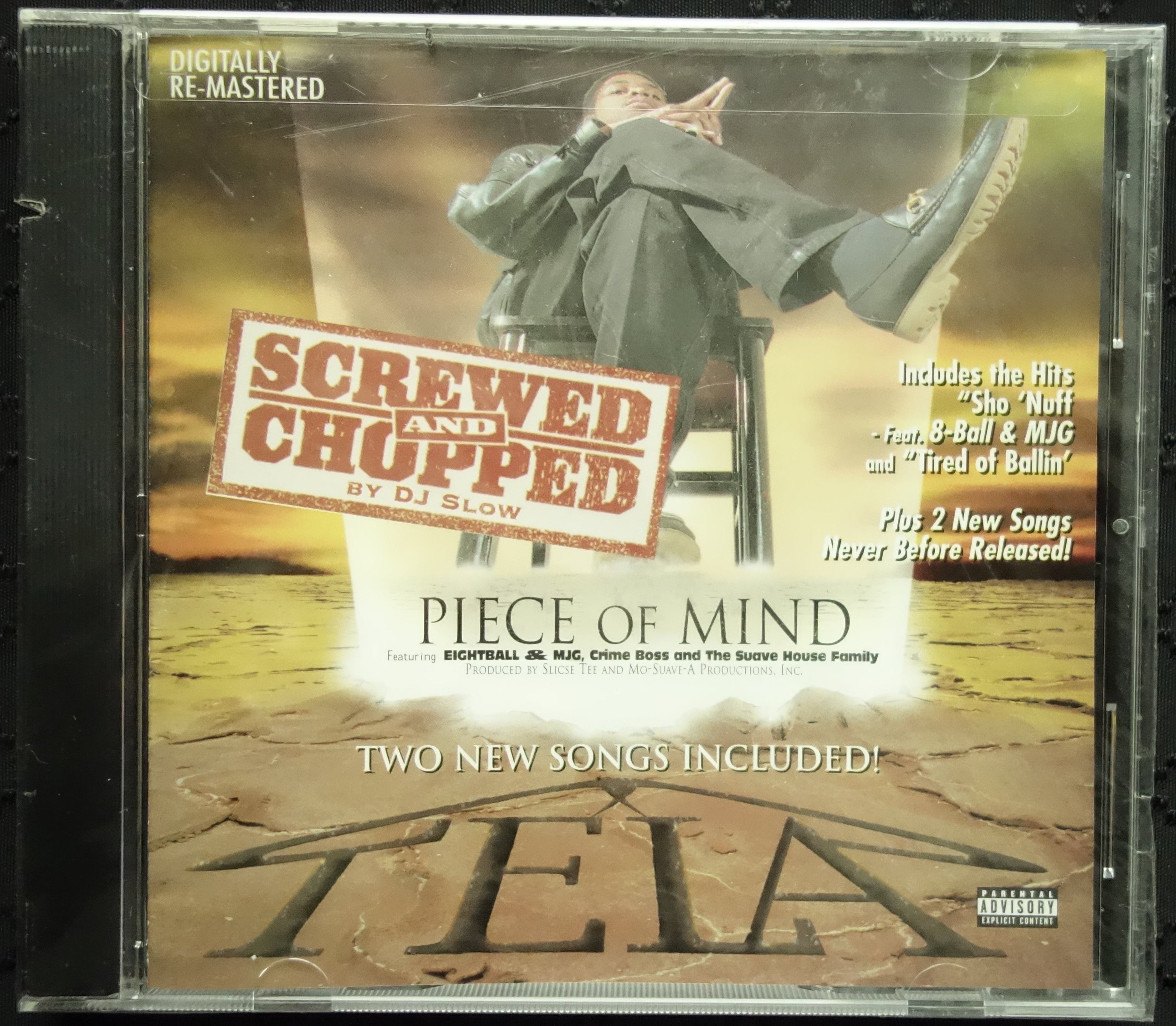 Tela "Piece Of Mind" (Screwed And Chopped) (CD)-CDs-UnDigable Digs