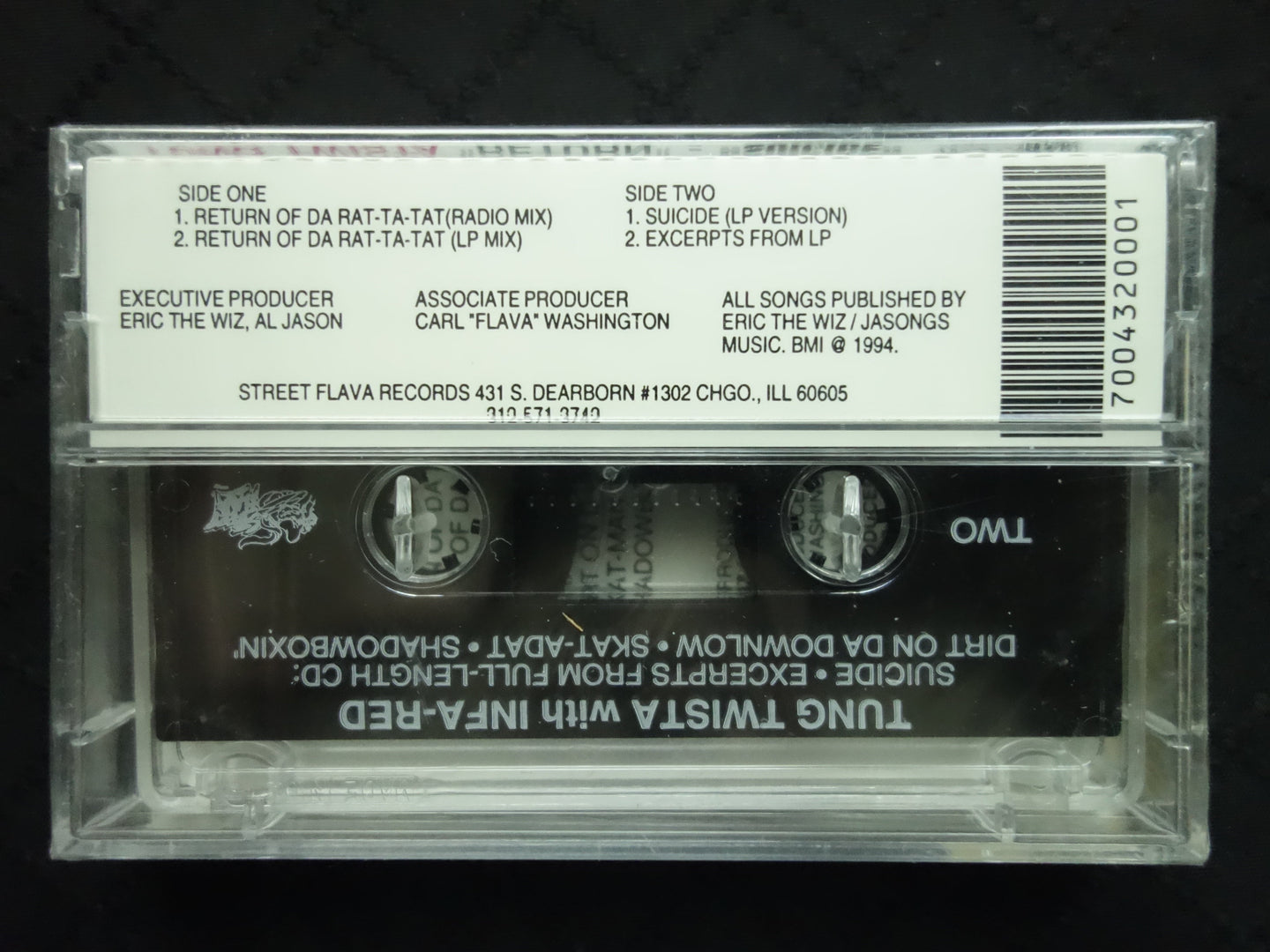 Tung Twista With Infa-Red "Return Of Da Rat-Ta-Tat / Suicide" (Single)-Cassette Tapes-UnDigable Digs