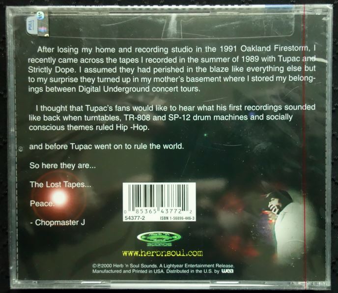 Tupac Shakur "The Lost Tapes" (CD)-CDs-UnDigable Digs