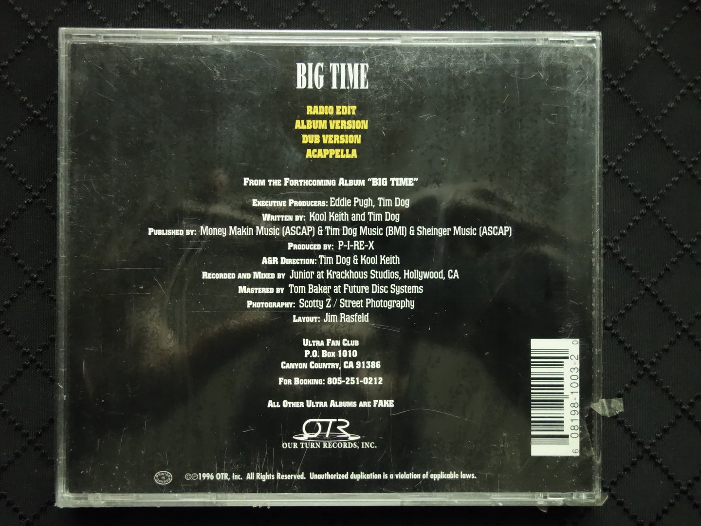 Ultra "Big Time" (CD Single)-CDs-UnDigable Digs