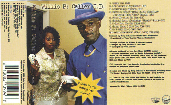 Willie P "Caller I.D."-Cassette Tapes-UnDigable Digs