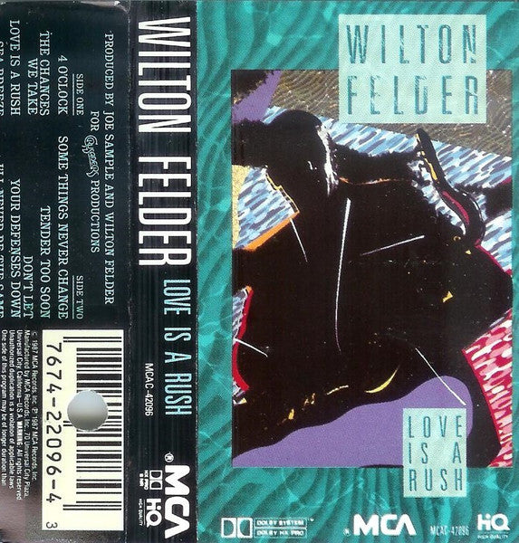 Wilton Felder "Love Is A Rush"-Cassette Tapes-UnDigable Digs