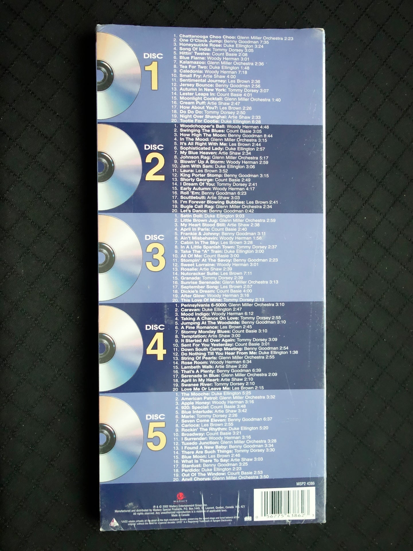 100 Big Band Favorites (LongBox CD) (5xCD)-CDs-UnDigable Digs