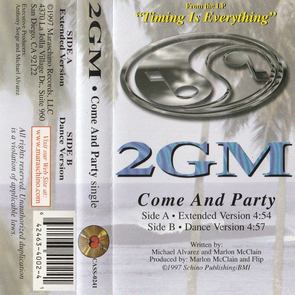 2GM "Come And Party" (Single)-Cassette Tapes-UnDigable Digs