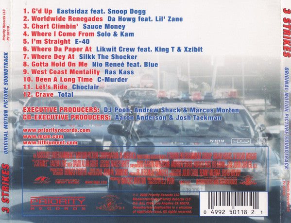 3 Strikes (Original Motion Picture Soundtrack) (CD)-CDs-UnDigable Digs