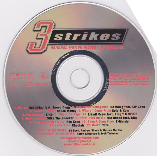 3 Strikes (Original Motion Picture Soundtrack) (CD)-CDs-UnDigable Digs