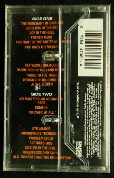 3rd Bass "Derelicts Of Dialect"-Cassette Tapes-UnDigable Digs