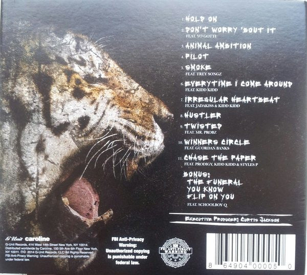 50 Cent "Animal Ambition (An Untamed Desire To Win)" (CD)-CDs-UnDigable Digs