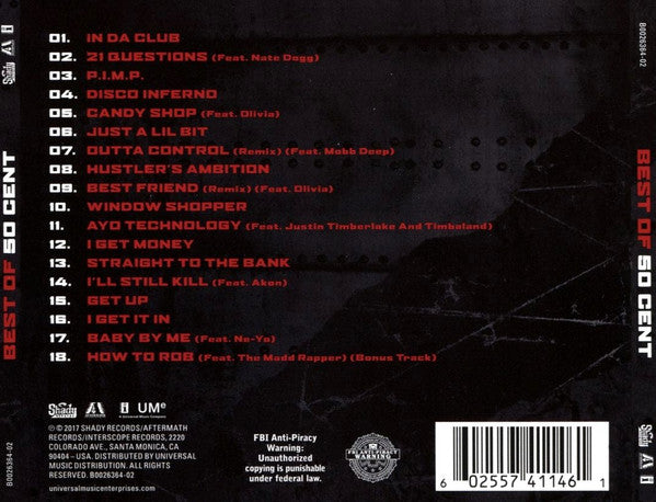 50 Cent "Best Of 50 Cent" (CD)-CDs-UnDigable Digs