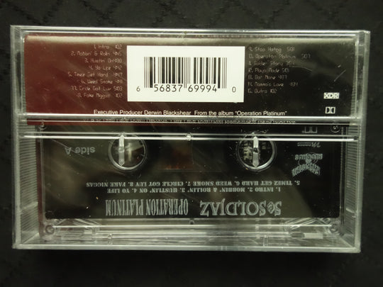 5¢ Soldjaz "Operation Platinum"-Cassette Tapes-UnDigable Digs