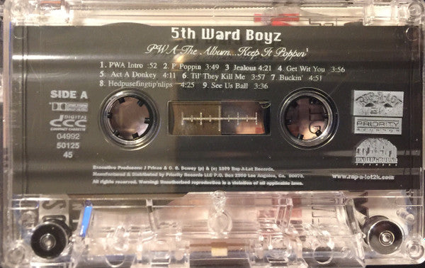 5th Ward Boyz "P.W.A. The Album Keep It Poppin"-Cassette Tapes-UnDigable Digs