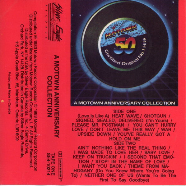 A Motown Anniversary Collection (Tape One)-Cassette Tapes-UnDigable Digs