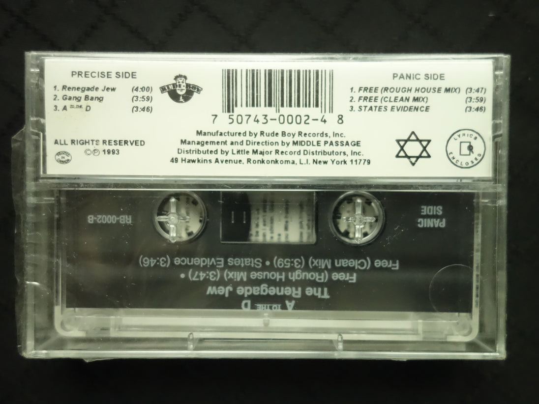 A To The D "The Renegade Jew"-Cassette Tapes-UnDigable Digs