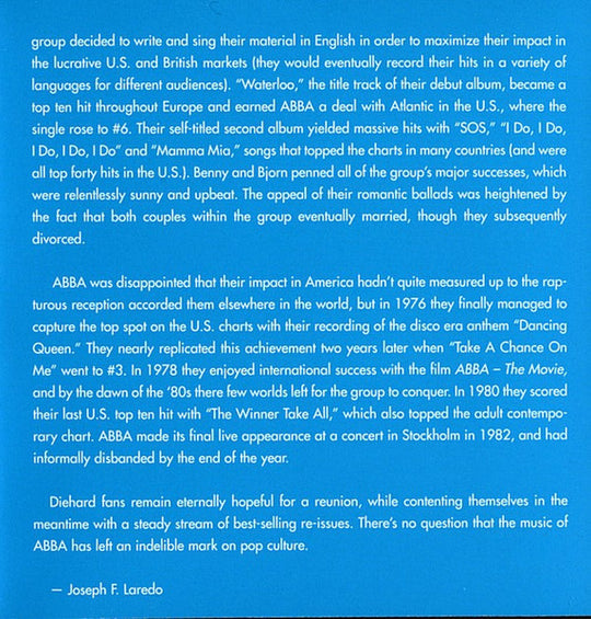 ABBA "The Best Of ABBA" (CD)-CDs-UnDigable Digs