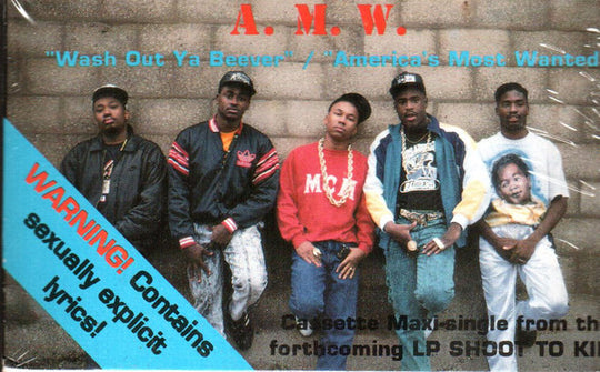 A.M.W. "Wash Out Ya Beever / America's Most Wanted" (Maxi-Single)-Cassette Tapes-UnDigable Digs