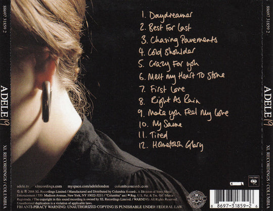 Adele "19" (CD)-CDs-UnDigable Digs