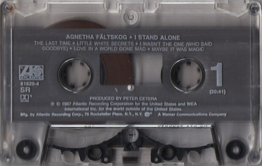 Agnetha Fältskog "I Stand Alone"-Cassette Tape-UnDigable Digs