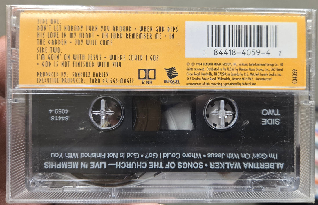 Albertina Walker "Songs Of The Church: Live In Memphis"-Cassette Tapes-UnDigable Digs