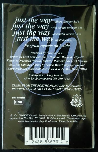 Alfonzo Hunter "Just The Way (Playas Play)" (Single)-Cassette Tapes-UnDigable Digs