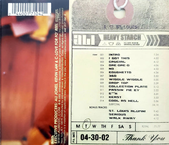 Ali "Heavy Starch" (CD)-CDs-UnDigable Digs