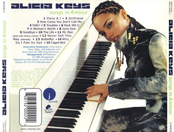Alicia Keys "Songs In A Minor" (CD)-CDs-UnDigable Digs
